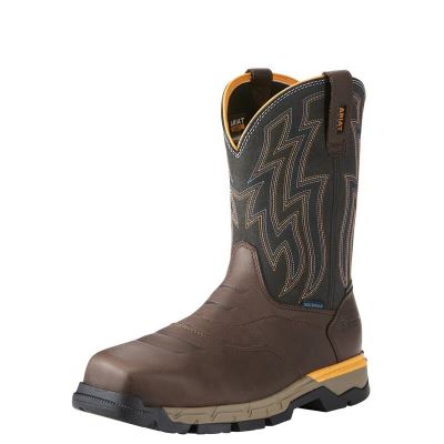 Ariat Rebar Flex Western Çikolata Kahverengi Iş Ayakkabıları Erkek (43121-971)